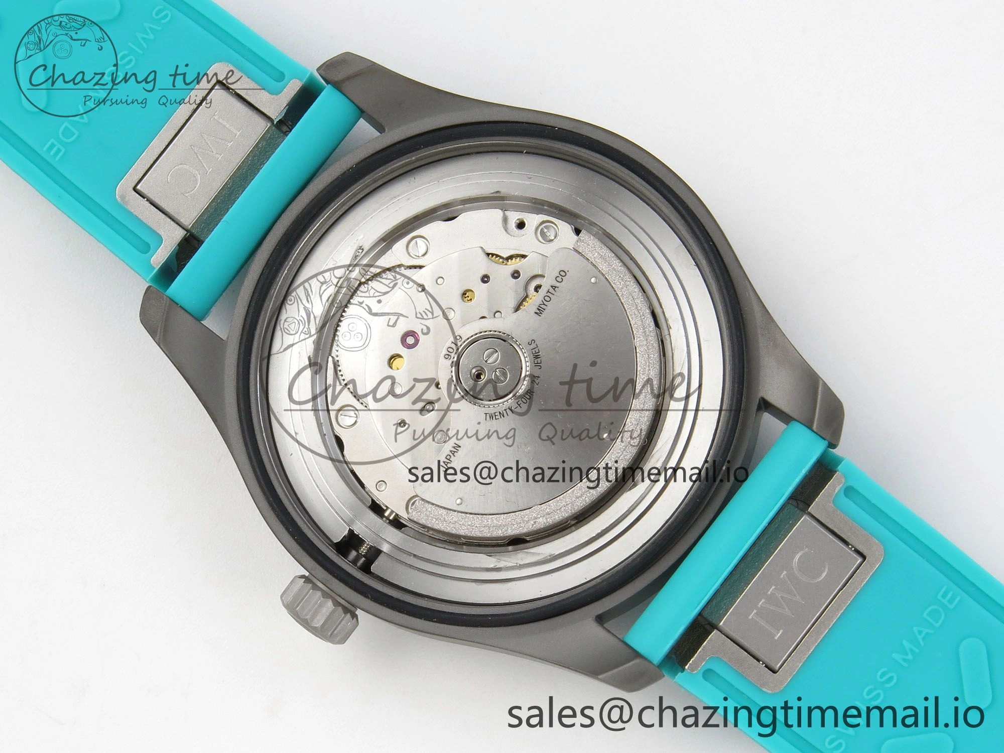 Pilot Mark XX BLSF 1:1 Best Edition Black Blue Dial on Blue Rubber Strap MIYOTA 9019