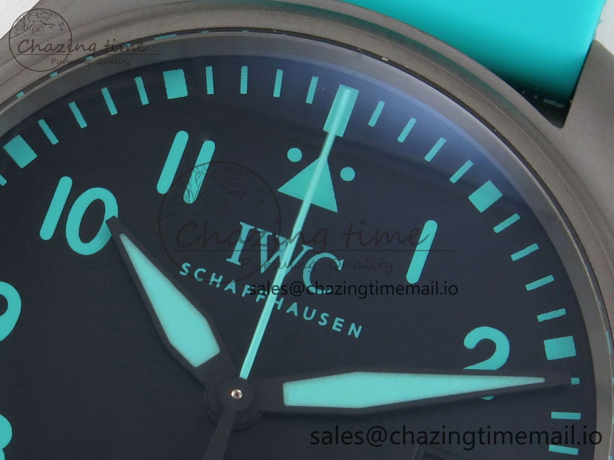 Pilot Mark XX BLSF 1:1 Best Edition Black Blue Dial on Blue Rubber Strap MIYOTA 9019