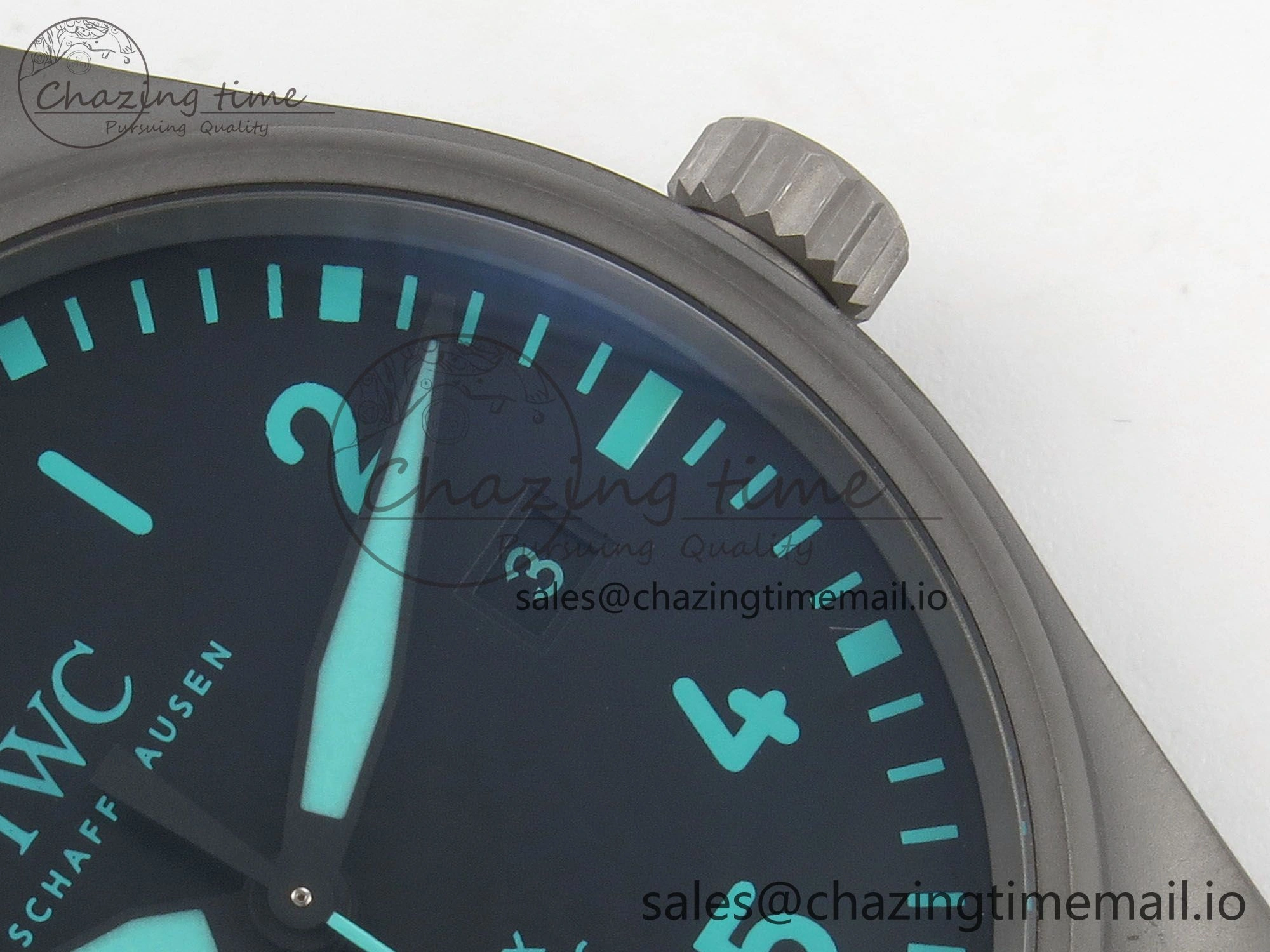 Pilot Mark XX BLSF 1:1 Best Edition Black Blue Dial on Blue Rubber Strap MIYOTA 9019