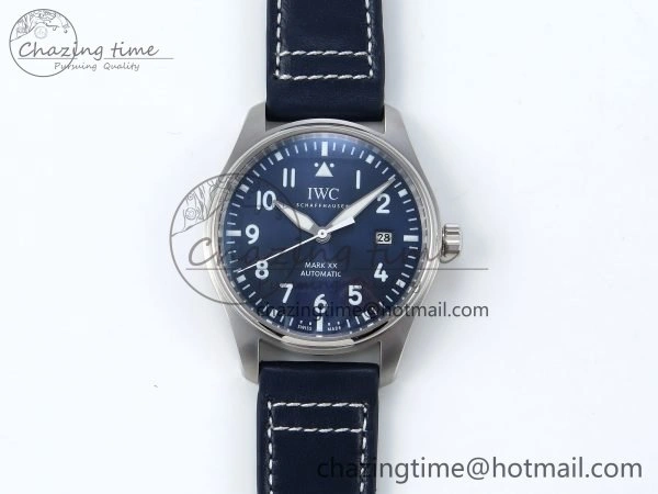 Pilot Mark XX BLSF 1:1 Best Edition Blue Dial on Blue Leather Strap MIYOTA 9015