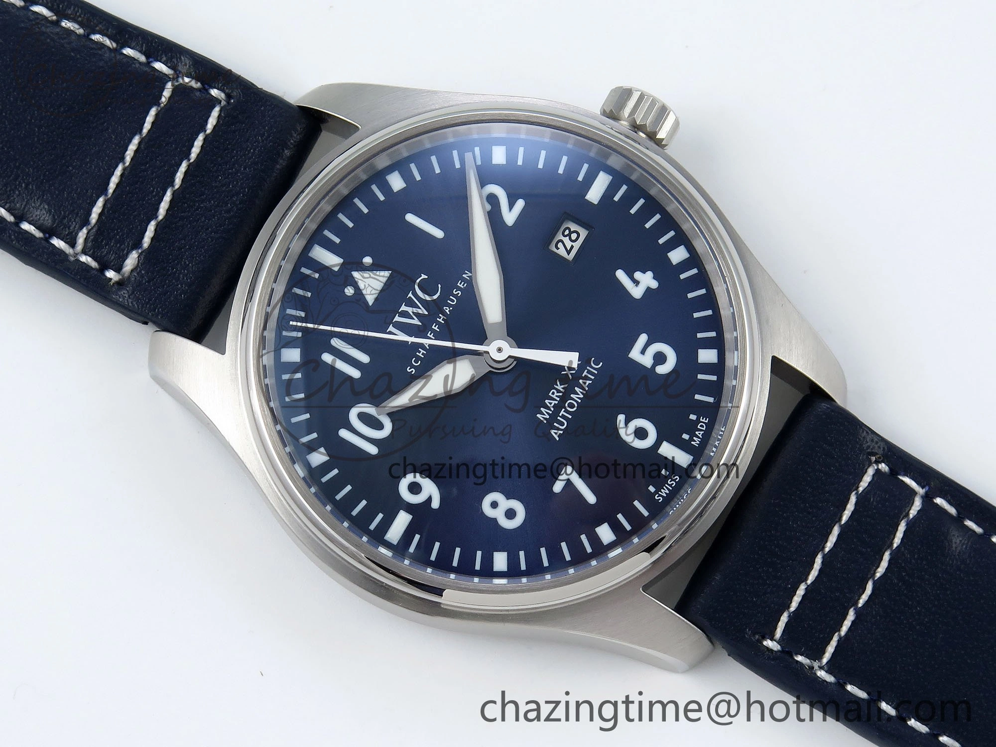 Pilot Mark XX BLSF 1:1 Best Edition Blue Dial on Blue Leather Strap MIYOTA 9015