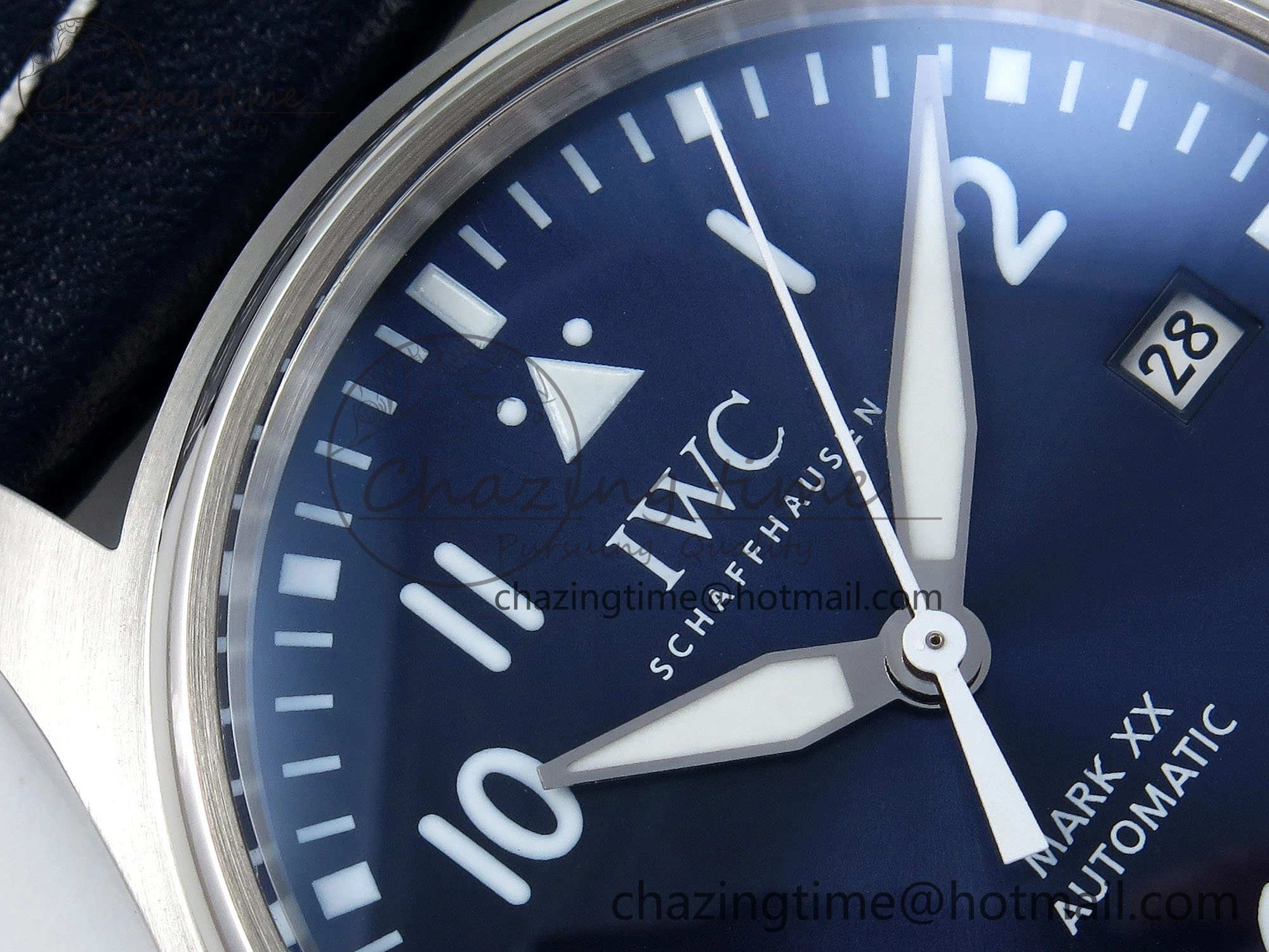 Pilot Mark XX BLSF 1:1 Best Edition Blue Dial on Blue Leather Strap MIYOTA 9015