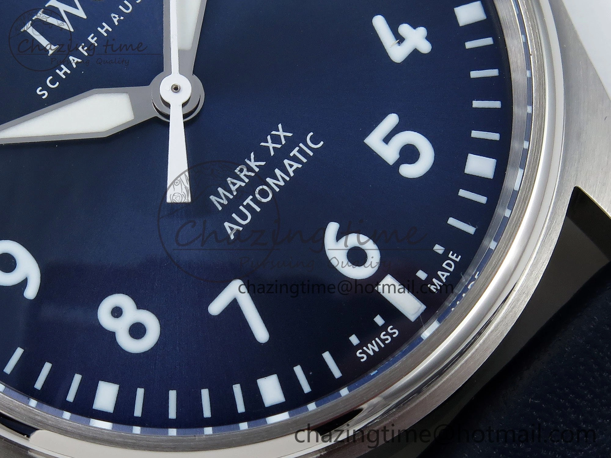 Pilot Mark XX BLSF 1:1 Best Edition Blue Dial on Blue Leather Strap MIYOTA 9015