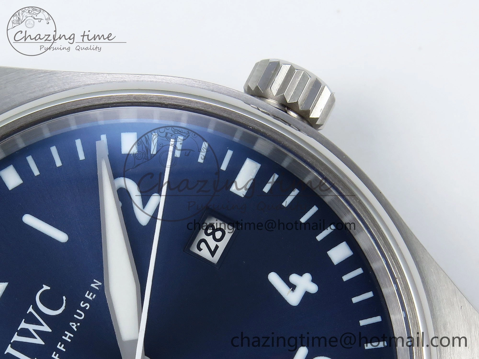 Pilot Mark XX BLSF 1:1 Best Edition Blue Dial on Blue Leather Strap MIYOTA 9015
