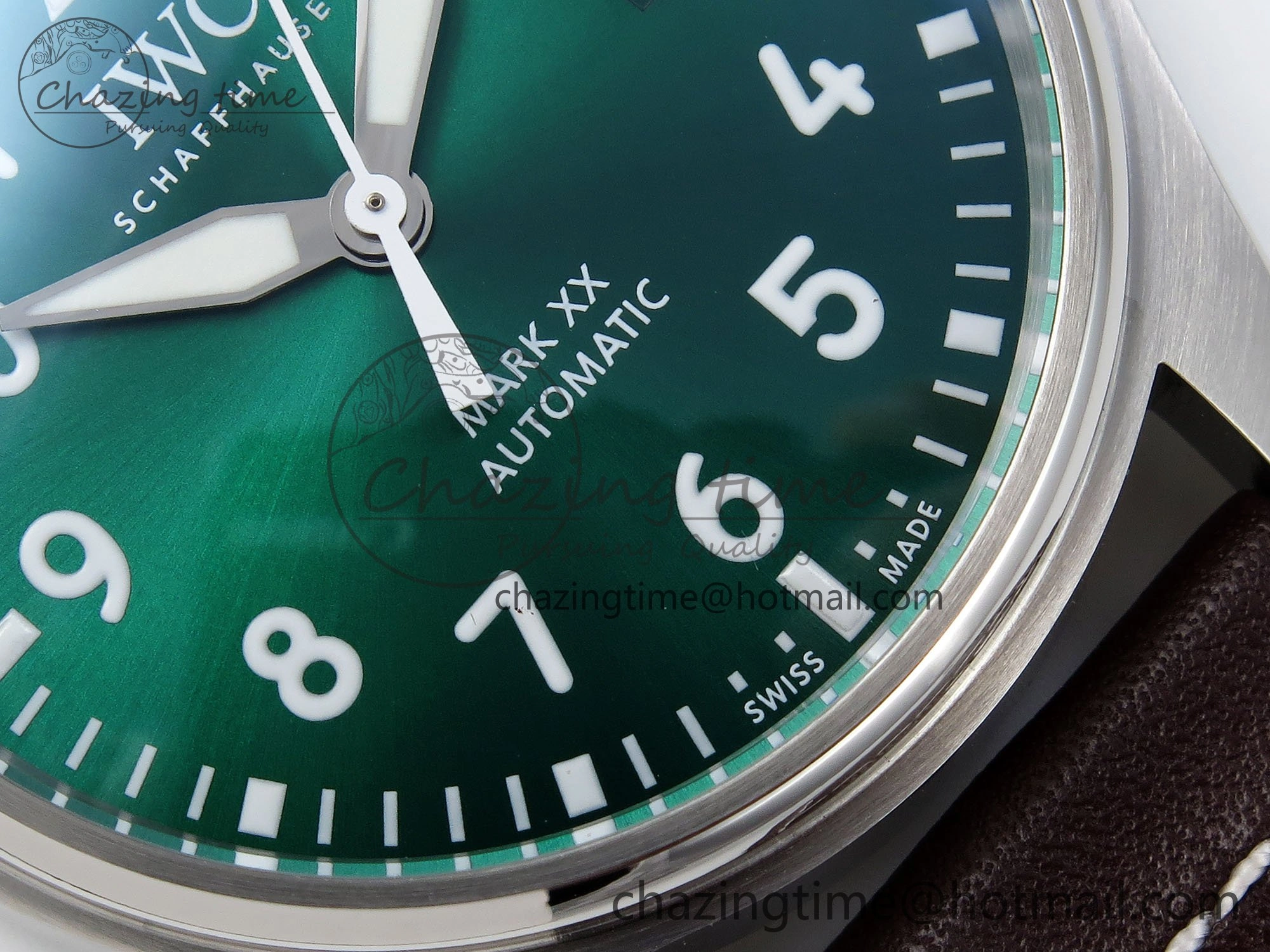 Pilot Mark XX BLSF 1:1 Best Edition Green Dial on Brown Leather Strap MIYOTA 9015