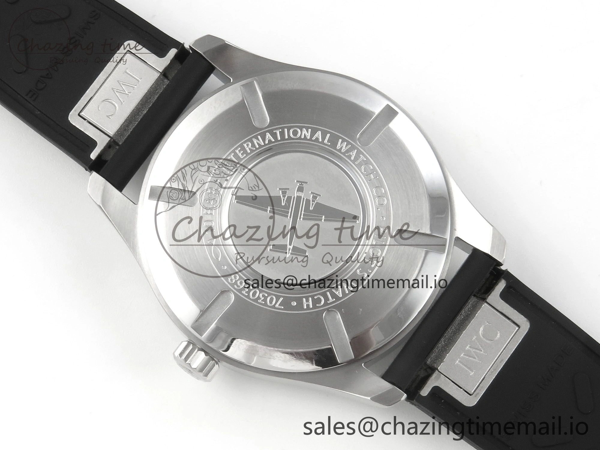 Pilot Mark XX BLSF SS 1:1 Best Edition White Dial on Black Rubber Strap MIYOTA 9015