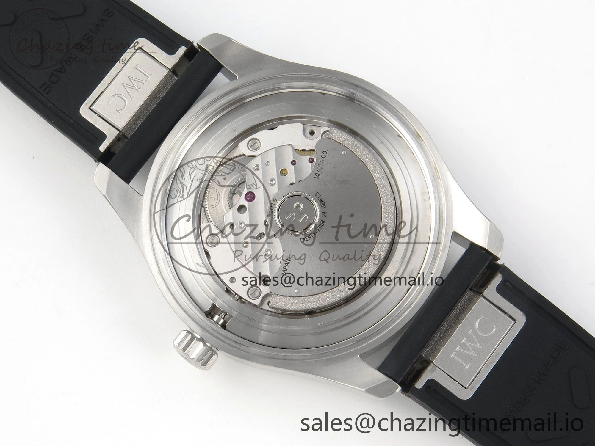 Pilot Mark XX BLSF SS 1:1 Best Edition White Dial on Black Rubber Strap MIYOTA 9015
