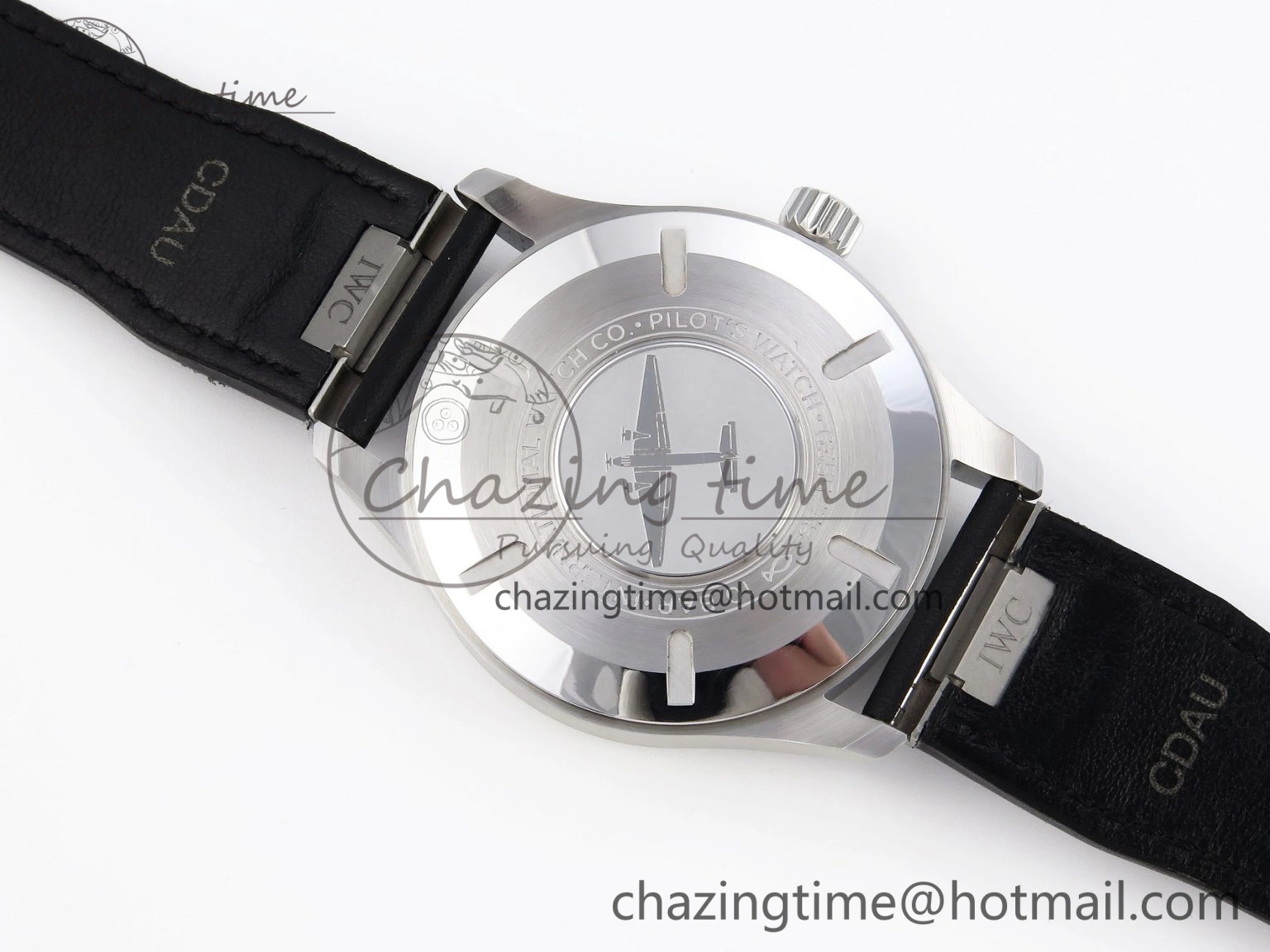 Pilot Mark XX IW328201 ZF 1:1 Best Edition Black Dial on Black Leather Strap A32111