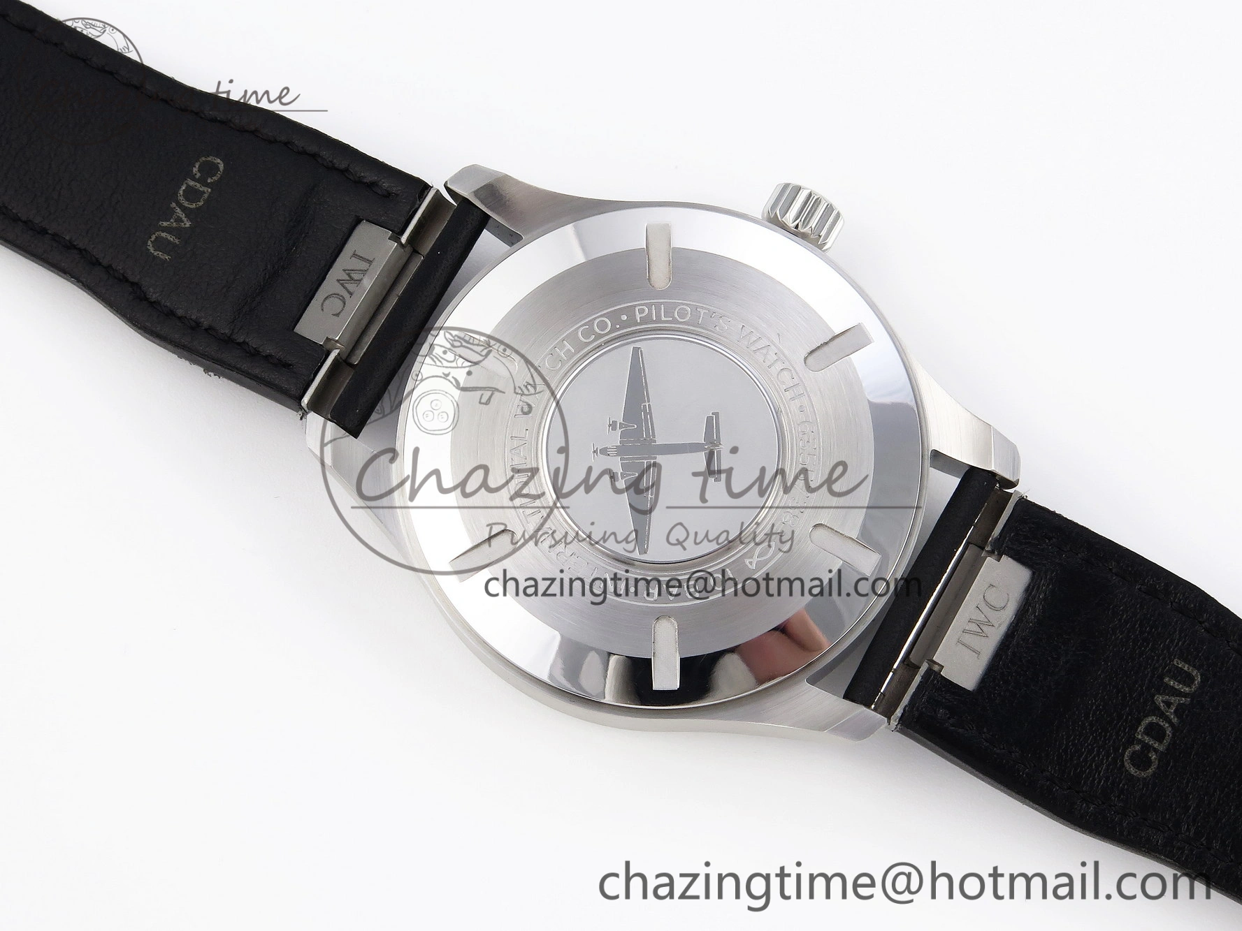 Pilot Mark XX IW328201 ZF 1:1 Best Edition Black Dial on Black Leather Strap A32111