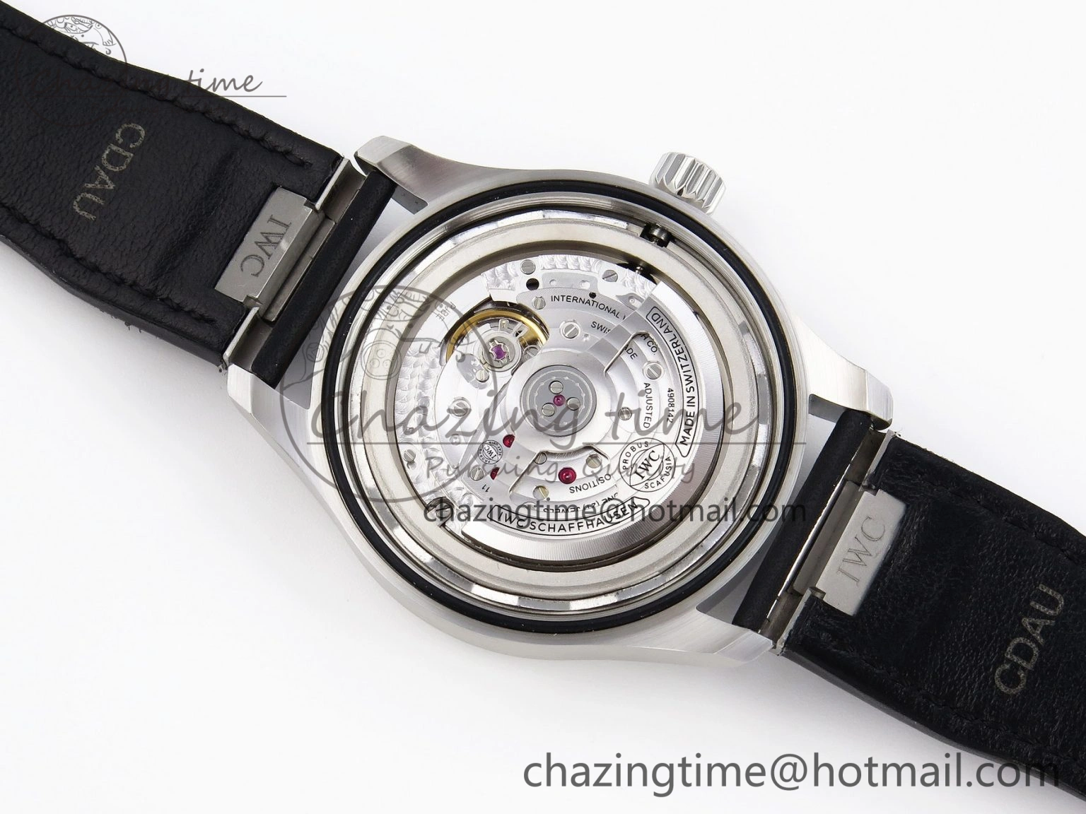 Pilot Mark XX IW328201 ZF 1:1 Best Edition Black Dial on Black Leather Strap A32111