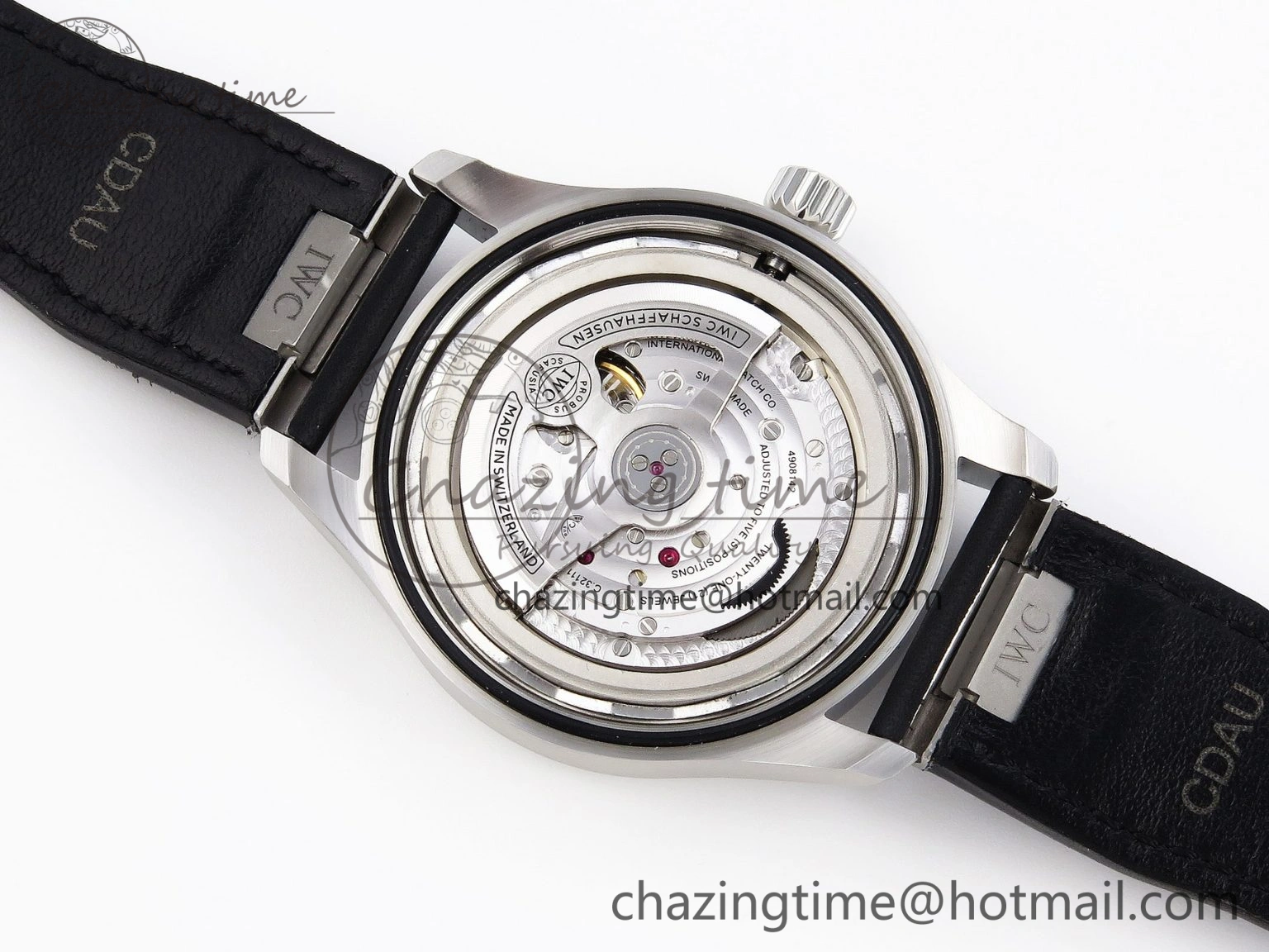 Pilot Mark XX IW328201 ZF 1:1 Best Edition Black Dial on Black Leather Strap A32111