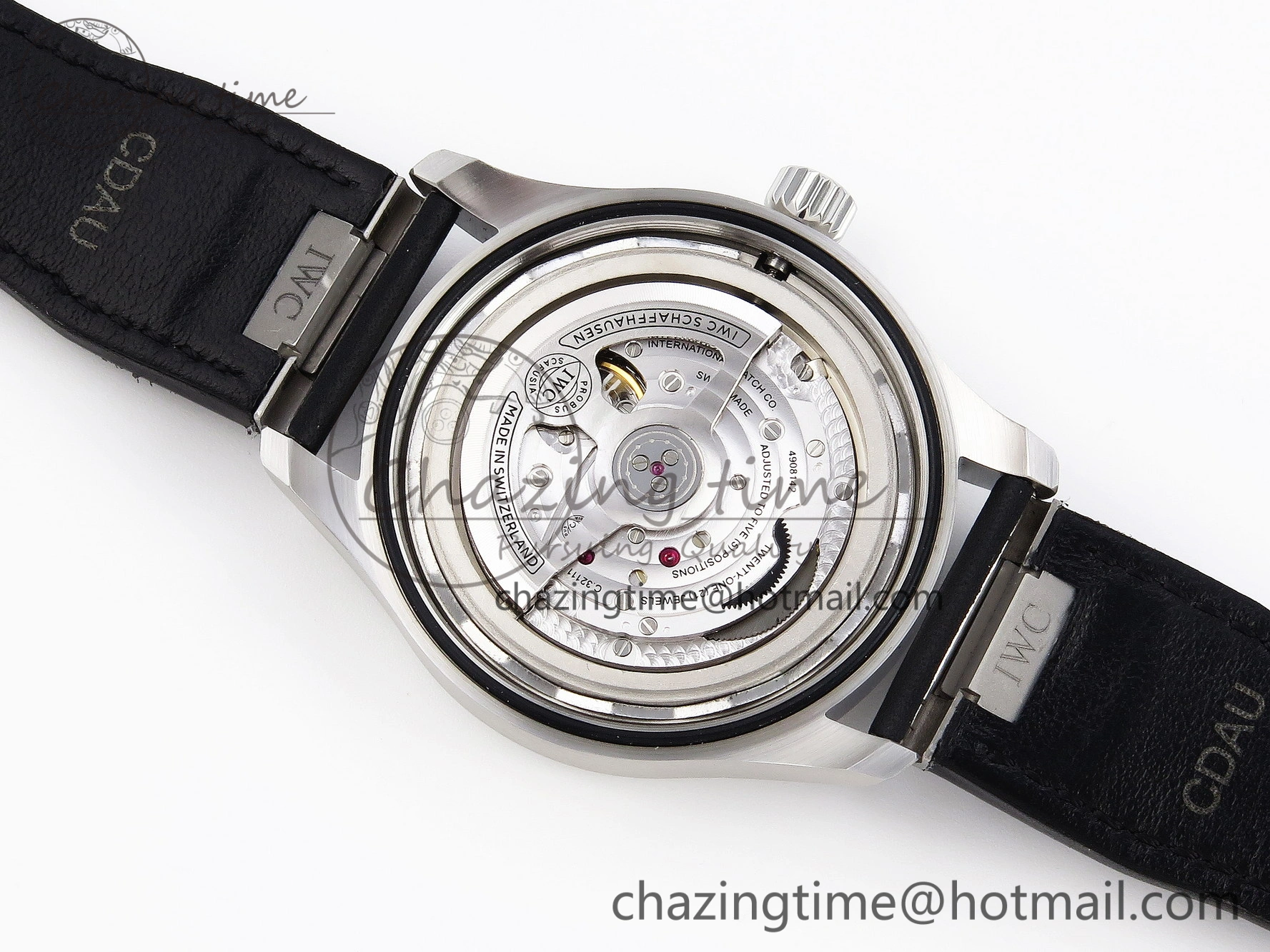 Pilot Mark XX IW328201 ZF 1:1 Best Edition Black Dial on Black Leather Strap A32111