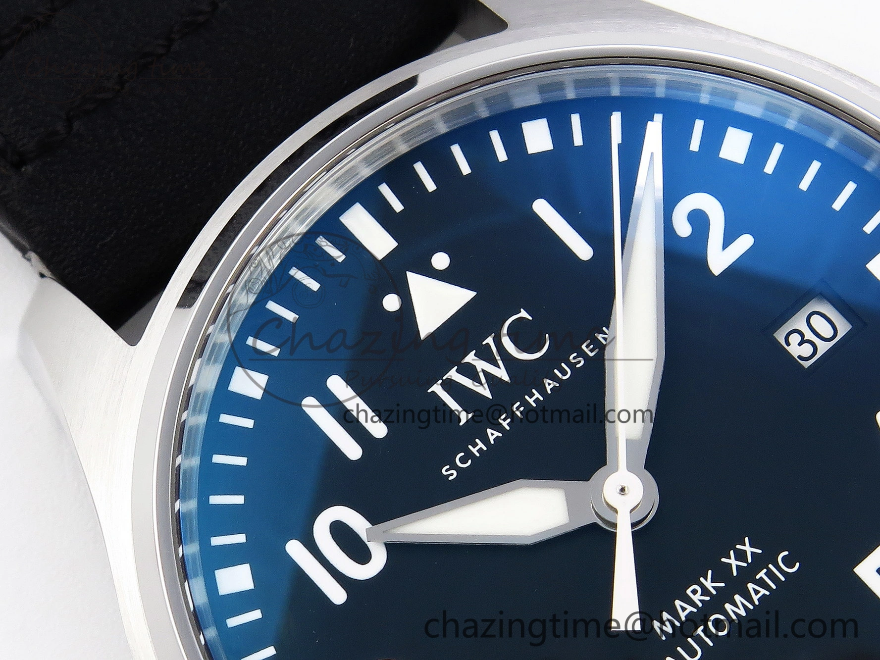 Pilot Mark XX IW328201 ZF 1:1 Best Edition Black Dial on Black Leather Strap A32111