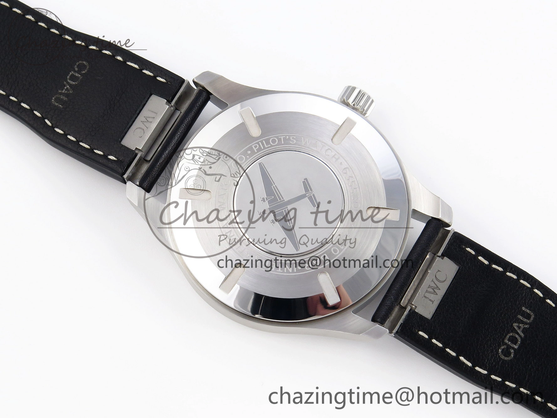 Pilot Mark XX IW328203 ZF 1:1 Best Edition Blue Dial on Dark Blue Leather Strap A32111
