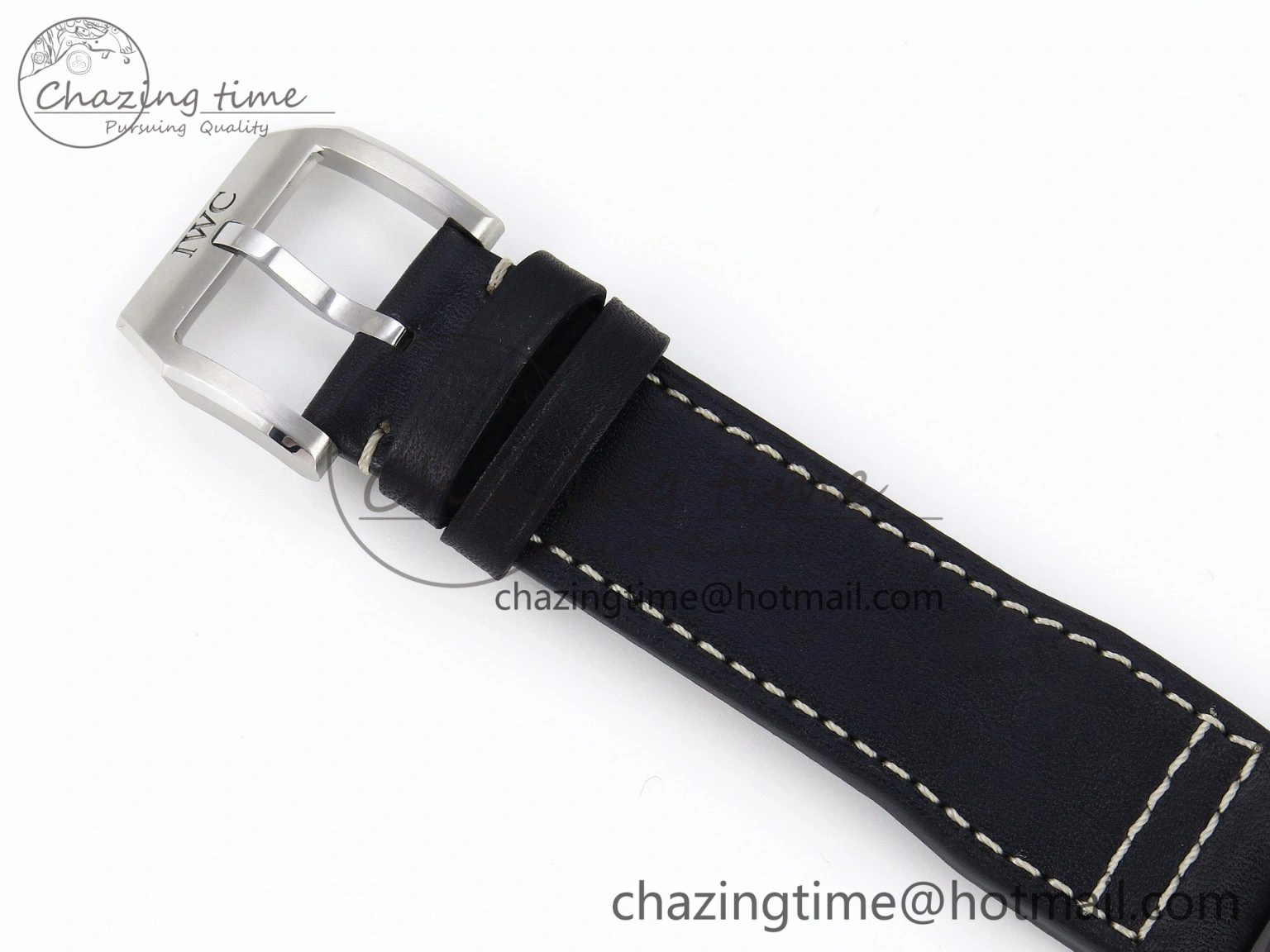 Pilot Mark XX IW328203 ZF 1:1 Best Edition Blue Dial on Dark Blue Leather Strap A32111