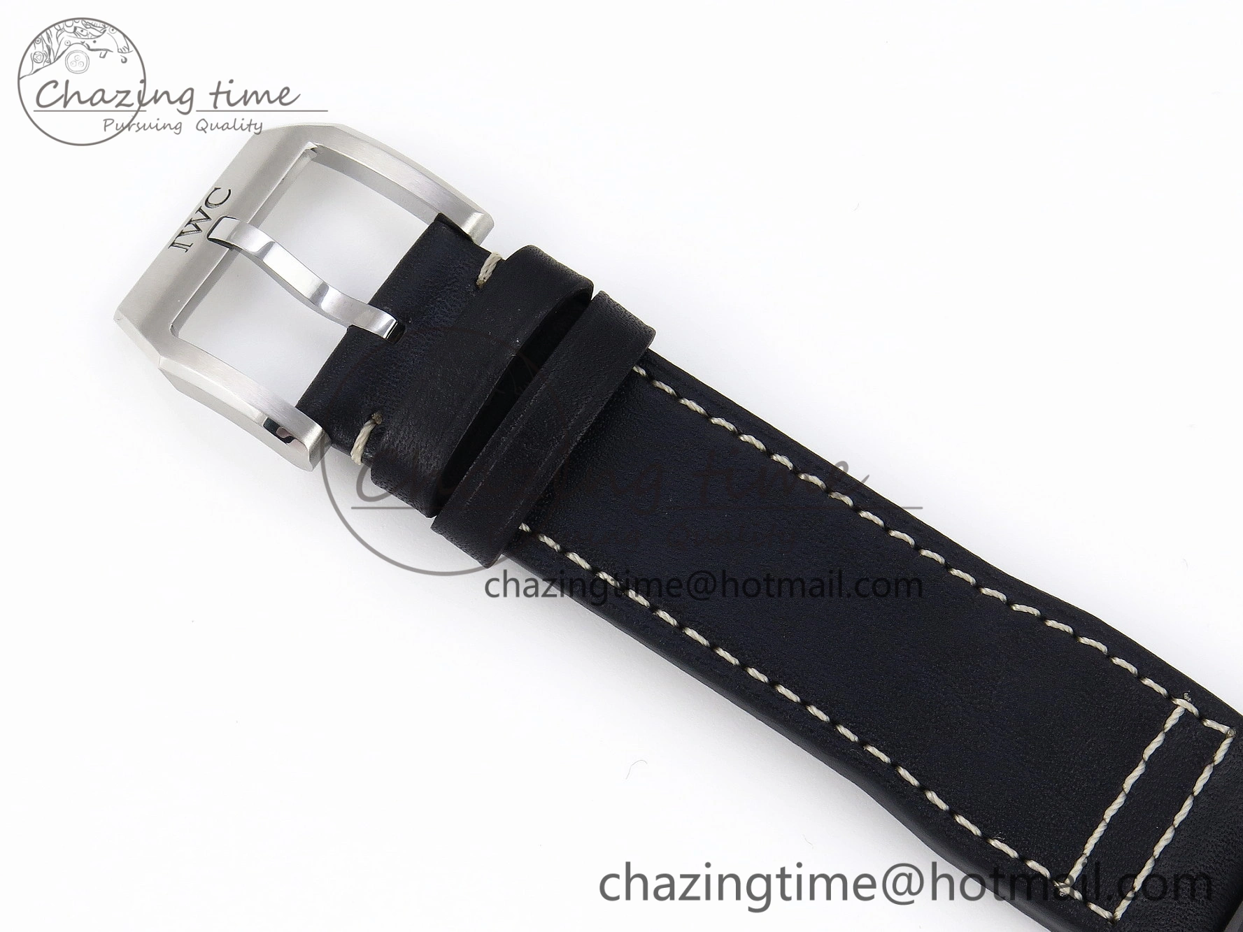 Pilot Mark XX IW328203 ZF 1:1 Best Edition Blue Dial on Dark Blue Leather Strap A32111