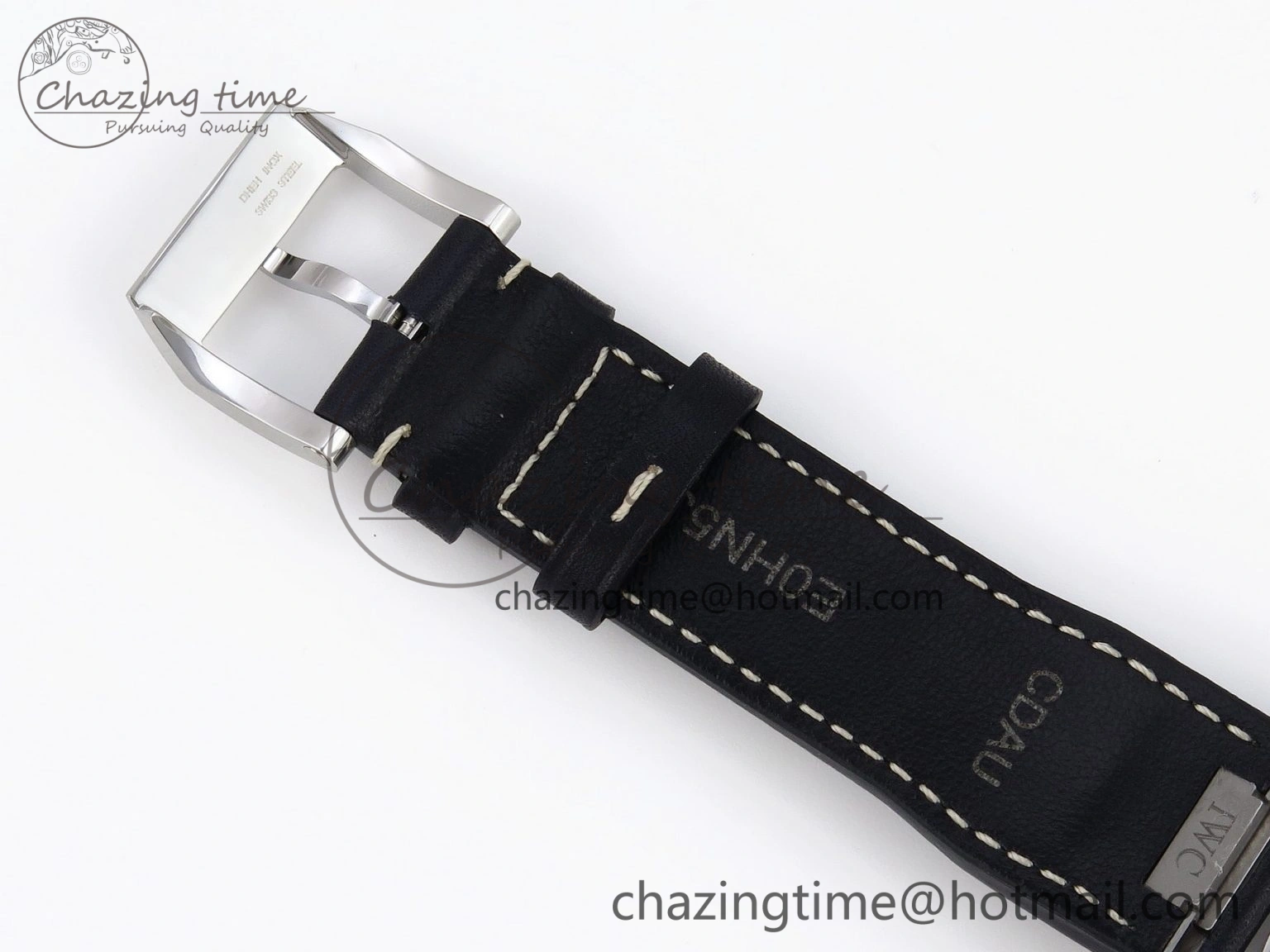 Pilot Mark XX IW328203 ZF 1:1 Best Edition Blue Dial on Dark Blue Leather Strap A32111