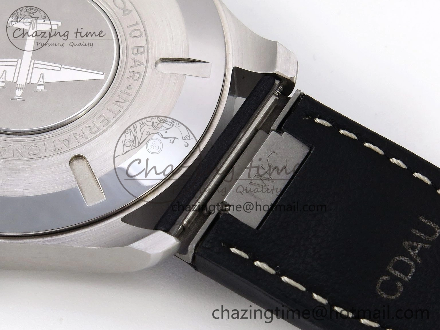Pilot Mark XX IW328203 ZF 1:1 Best Edition Blue Dial on Dark Blue Leather Strap A32111