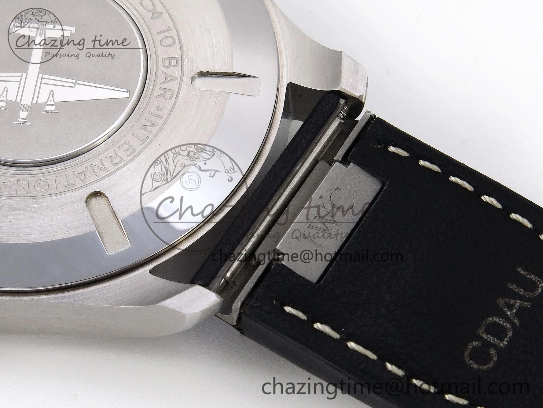 Pilot Mark XX IW328203 ZF 1:1 Best Edition Blue Dial on Dark Blue Leather Strap A32111