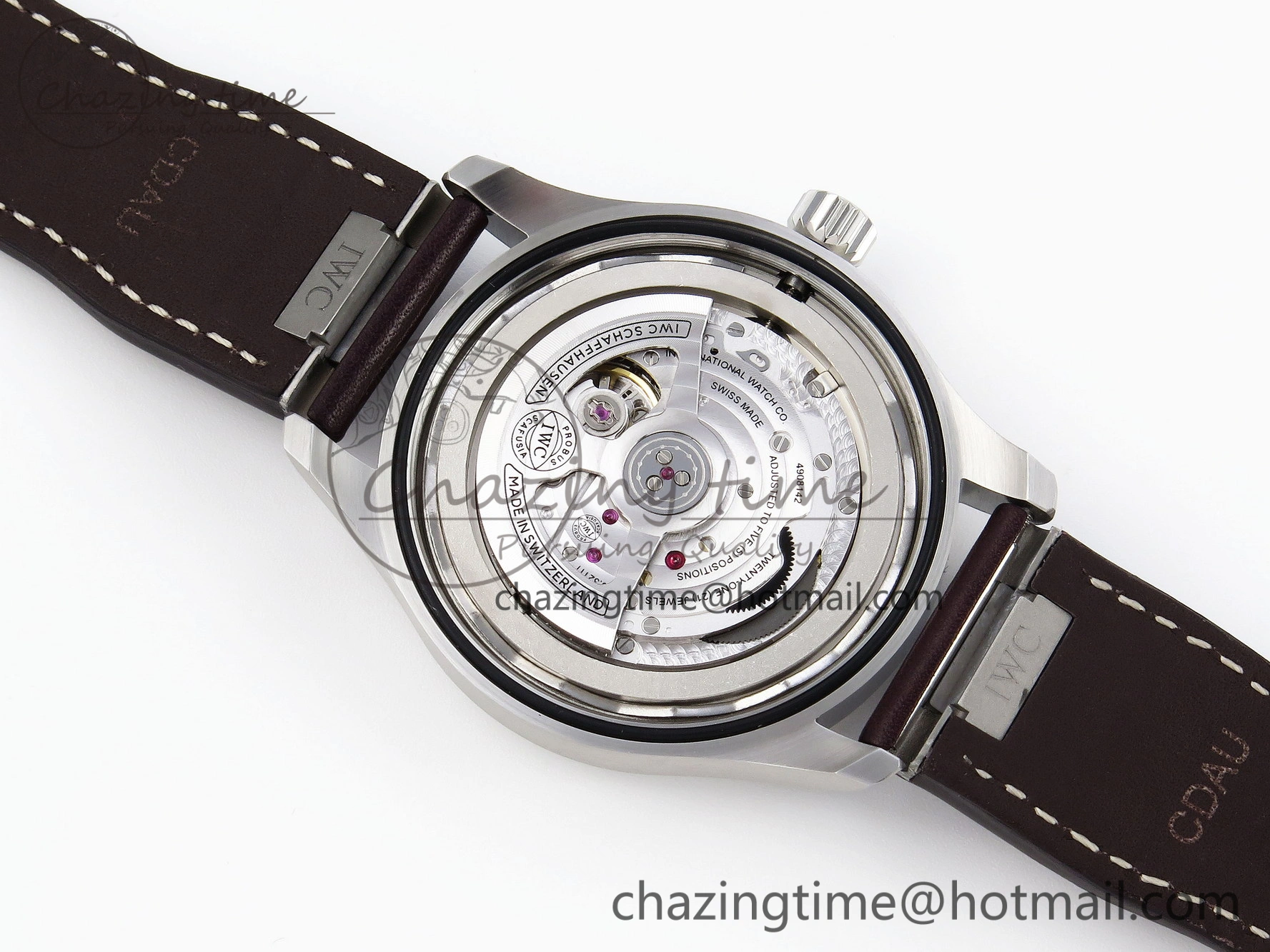 Pilot Mark XX IW328205 ZF 1:1 Best Edition Green Dial on Brown Leather Strap A32111