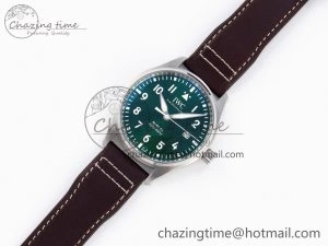Pilot Mark XX IW328205 ZF 1:1 Best Edition Green Dial on Brown Leather Strap A32111