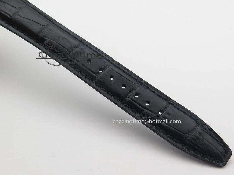 Pilot Spitfire 3878 Chrono BP Gray Dial SS On Black Leather Strap A7750