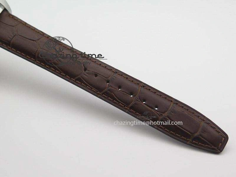 Pilot Spitfire Chrono ZF Best Edition Gray Dial On Brown Leather Strap A7750