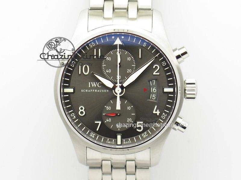 Pilot Spitfire Chrono ZF Best Edition Gray Dial On SS Bracelet A7750