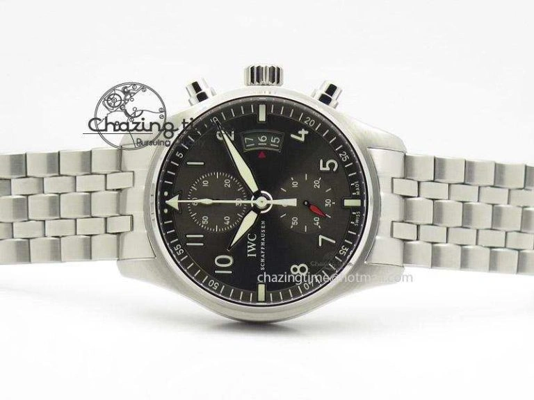 Pilot Spitfire Chrono ZF Best Edition Gray Dial On SS Bracelet A7750