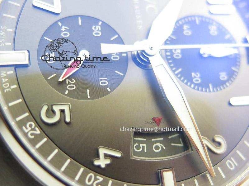 Pilot Spitfire Chrono ZF Best Edition Gray Dial On SS Bracelet A7750