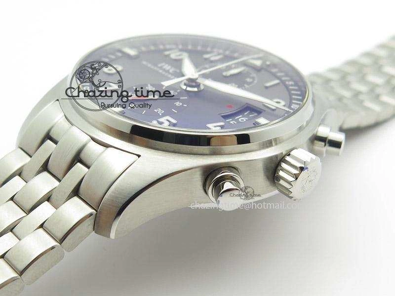 Pilot Spitfire Chrono ZF Best Edition Gray Dial On SS Bracelet A7750