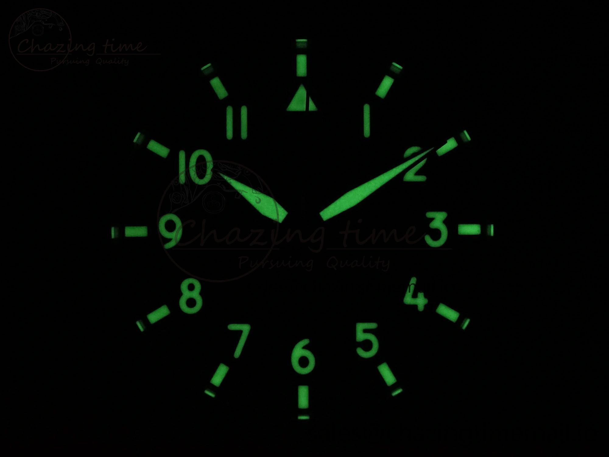 Pilot Top Gun IW326901 M+F 1:1 Best Edition Black Dial on Black Nylon Strap MY8205
