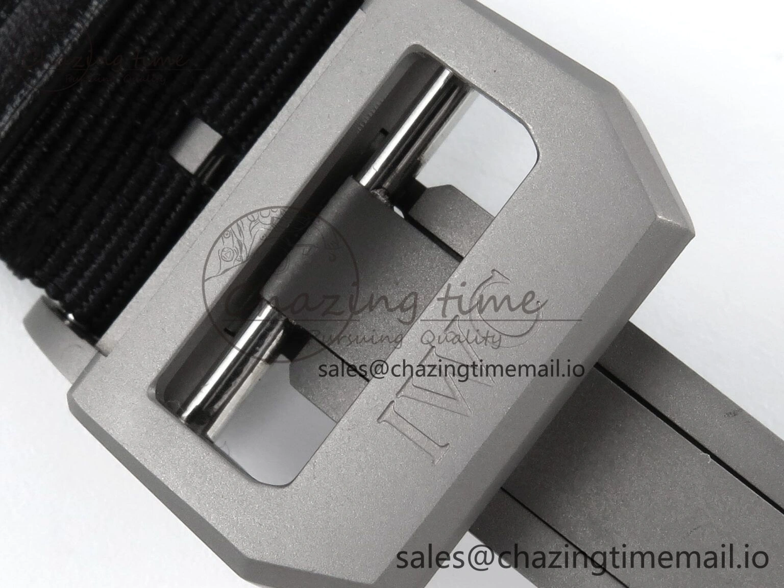 Pilot Top Gun IW326901 M+F 1:1 Best Edition Black Dial on Black Nylon Strap MY8205
