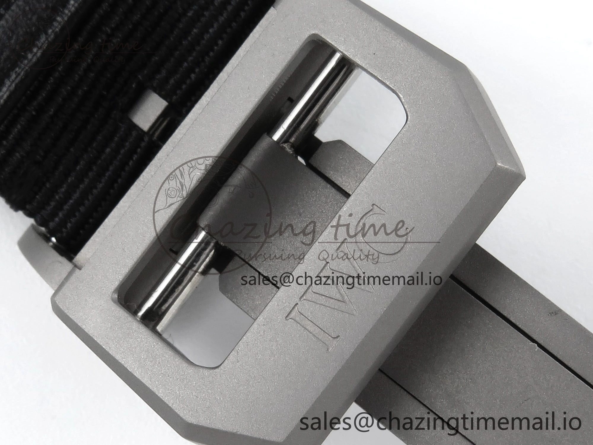 Pilot Top Gun IW326901 M+F 1:1 Best Edition Black Dial on Black Nylon Strap MY8205
