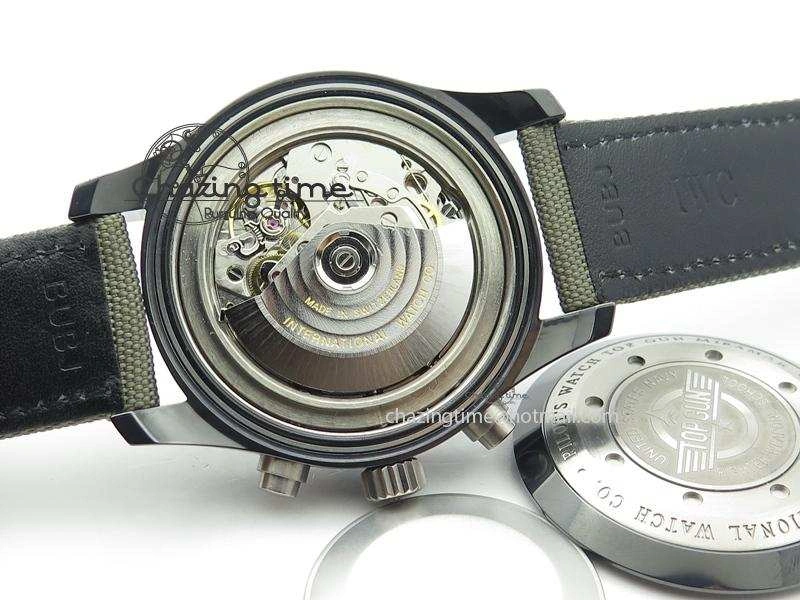 Pilot Top Gun Miramar IWC388002 V6 1:1 Best Edition Ceramic Case On Nylon Strap A7750