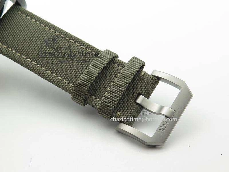 Pilot Top Gun Miramar IWC388002 V6 1:1 Best Edition Ceramic Case On Nylon Strap A7750