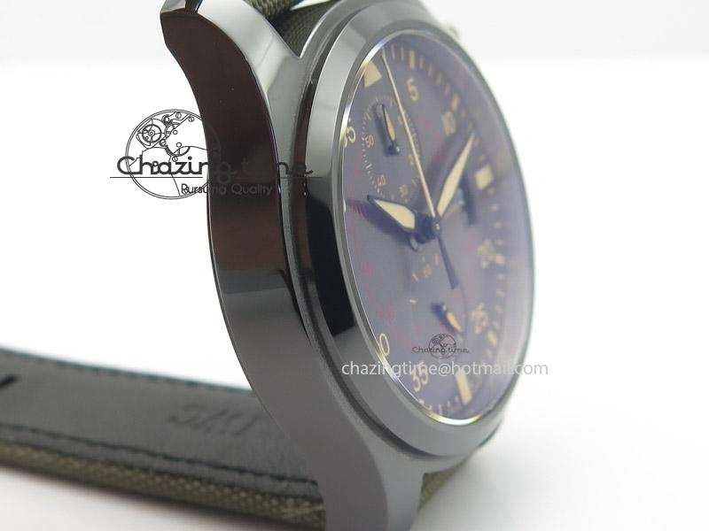 Pilot Top Gun Miramar IWC388002 ZF 1:1 Best Edition Ceramic Case On Nylon Strap A7750