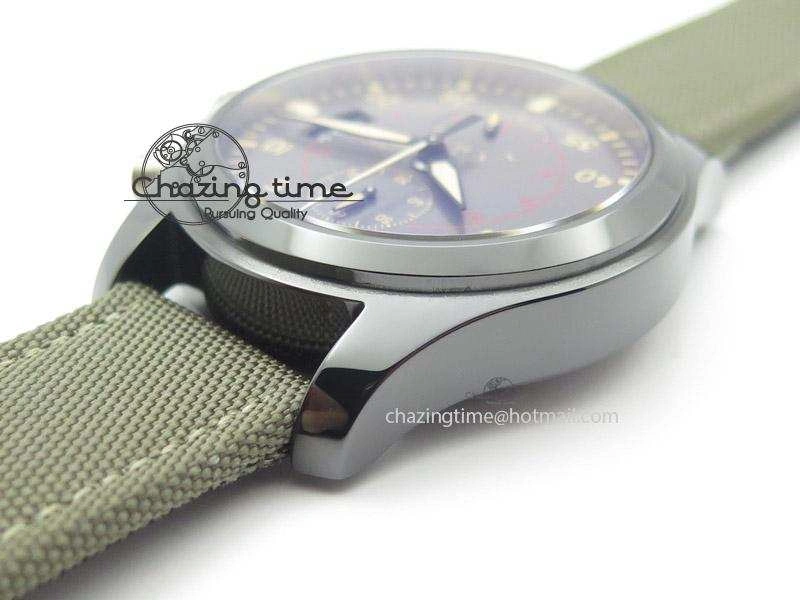 Pilot Top Gun Miramar IWC388002 ZF 1:1 Best Edition Ceramic Case On Nylon Strap A7750