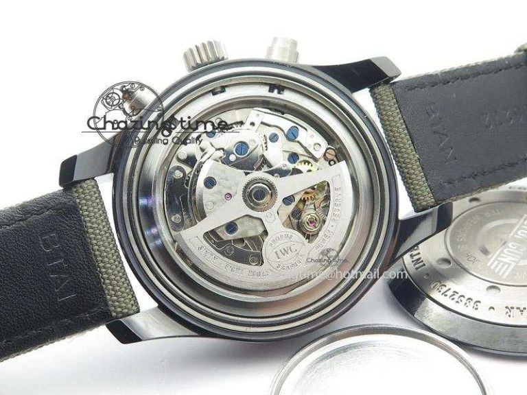 Pilot Top Gun Miramar IWC388002 ZF 1:1 Best Edition Ceramic Case On Nylon Strap A7750
