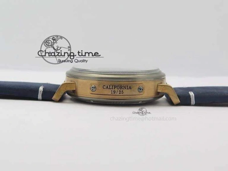 Pilot Type 20 Bronze XF 1:1 California Special Edition On Blue Leather Strap A2824