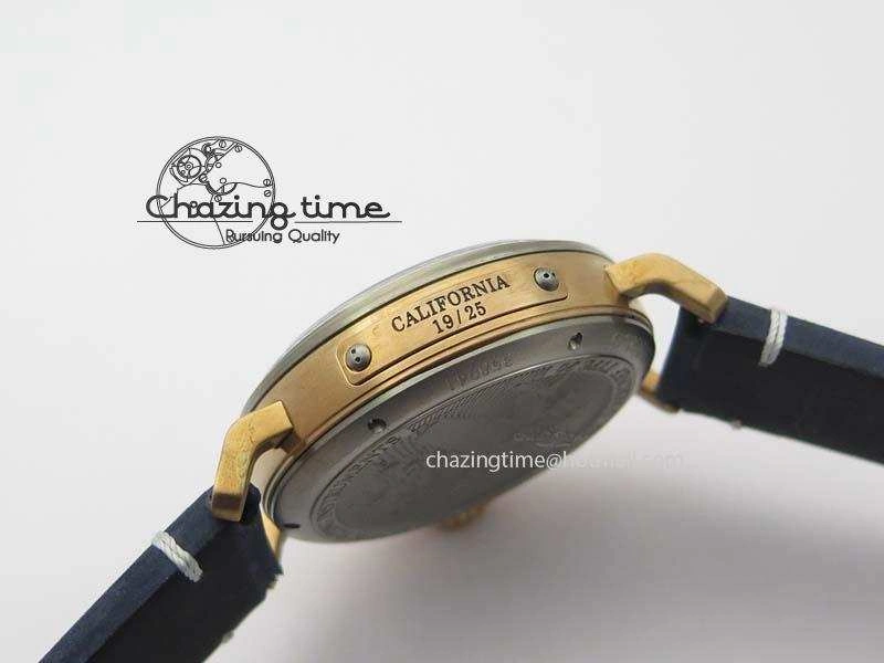 Pilot Type 20 Bronze XF 1:1 California Special Edition On Blue Leather Strap A2824