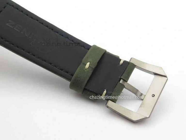 Pilot Type 20 Chrono Extra Special XF 1:1 Best Edition Real Bronze Case On Green Nubuck Strap A7750