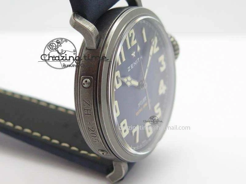Pilot Type 20 Extra Special 40mm Aged SS V6F 1:1 Best Edition On Asso Strap MIYOTA9015 (Blue)