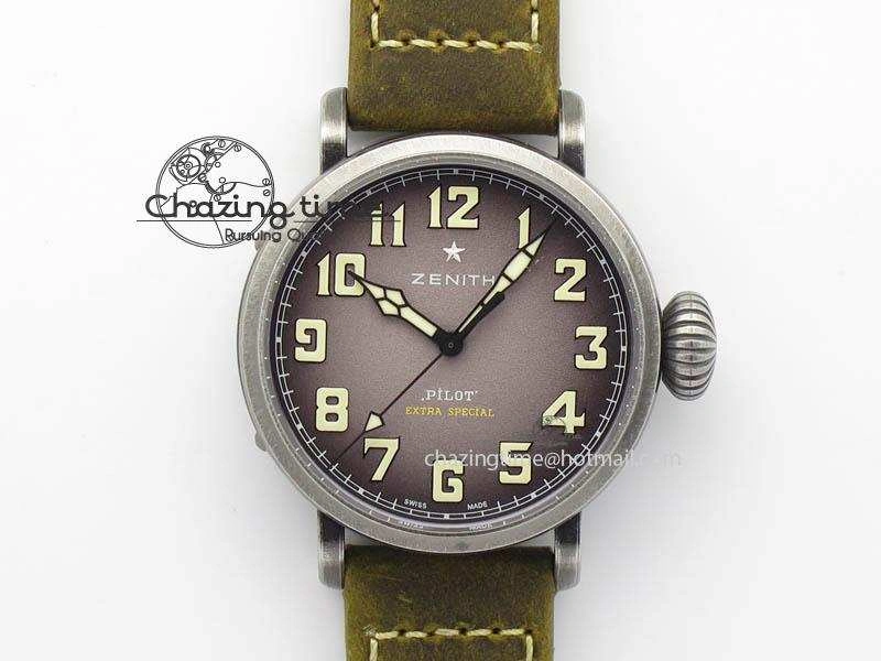 Pilot Type 20 Extra Special 40mm Aged SS V6F 1:1 Best Edition On Asso Strap MIYOTA9015 (Brown)