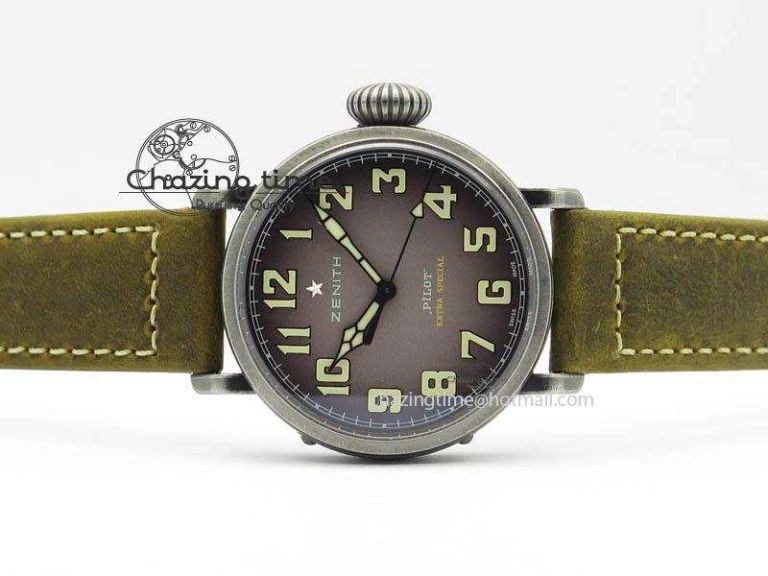 Pilot Type 20 Extra Special 40mm Aged SS V6F 1:1 Best Edition On Asso Strap MIYOTA9015 (Brown)