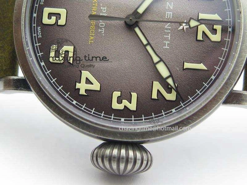Pilot Type 20 Extra Special 40mm Aged SS V6F 1:1 Best Edition On Asso Strap MIYOTA9015 (Brown)