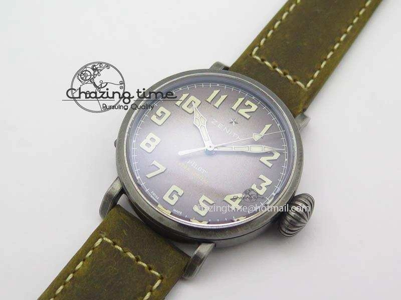 Pilot Type 20 Extra Special 40mm Aged SS V6F 1:1 Best Edition On Asso Strap MIYOTA9015 (Brown)