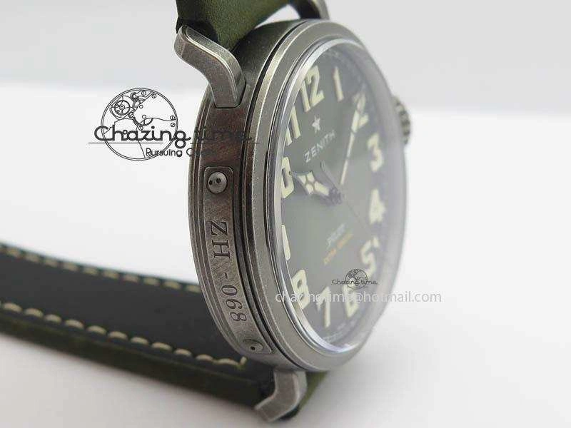 Pilot Type 20 Extra Special 40mm Aged SS V6F 1:1 Best Edition On Asso Strap MIYOTA9015 (Green)
