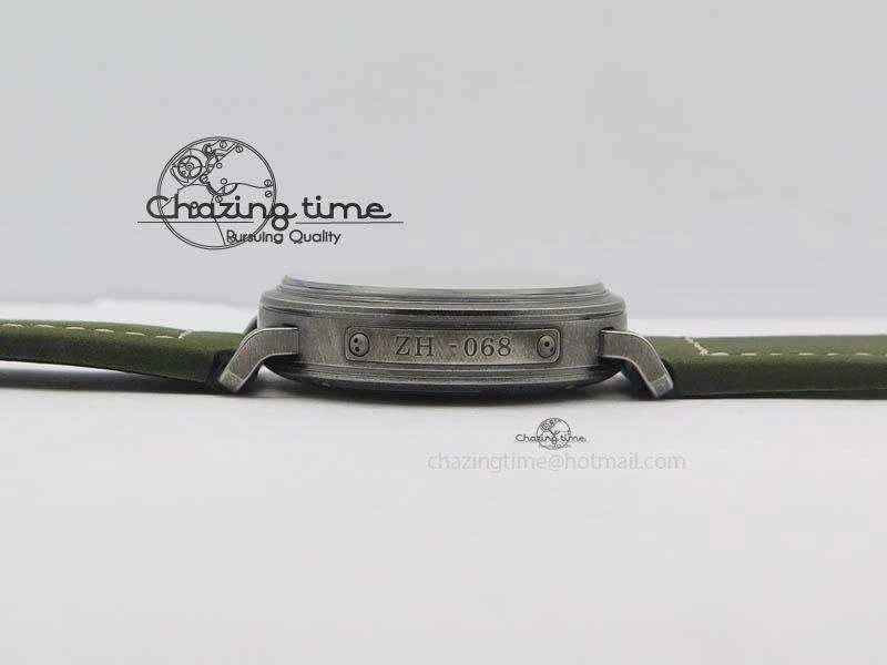 Pilot Type 20 Extra Special 40mm Aged SS V6F 1:1 Best Edition On Asso Strap MIYOTA9015 (Green)