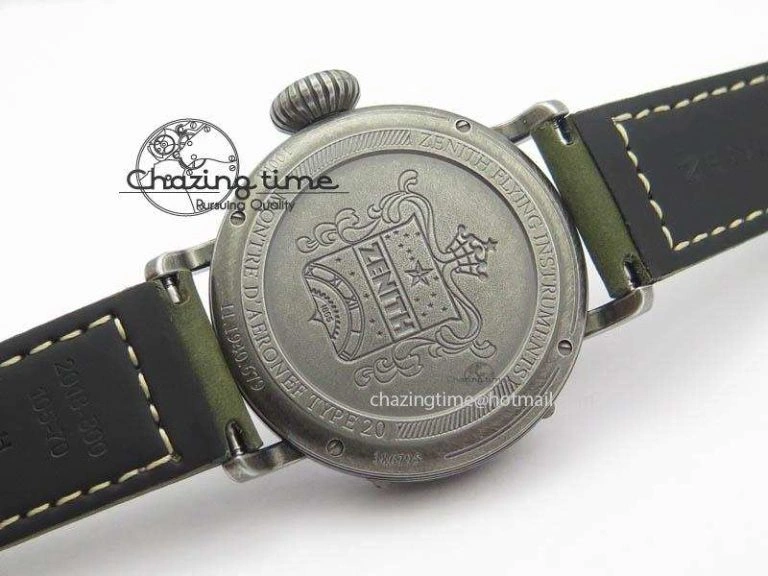 Pilot Type 20 Extra Special 40mm Aged SS V6F 1:1 Best Edition On Asso Strap MIYOTA9015 (Green)